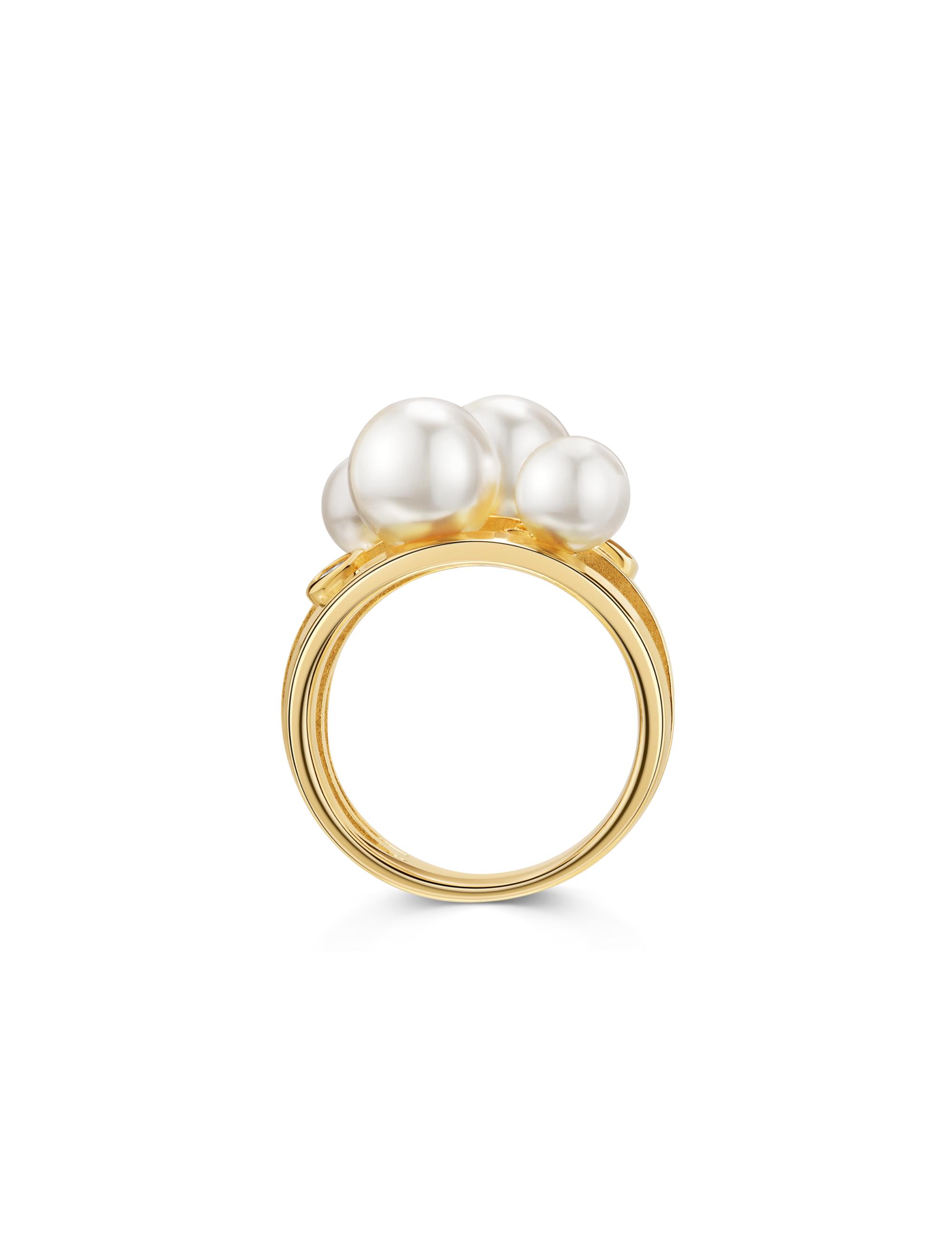 Ring 925 Silber goldplattiert mit Perlen 16940_2