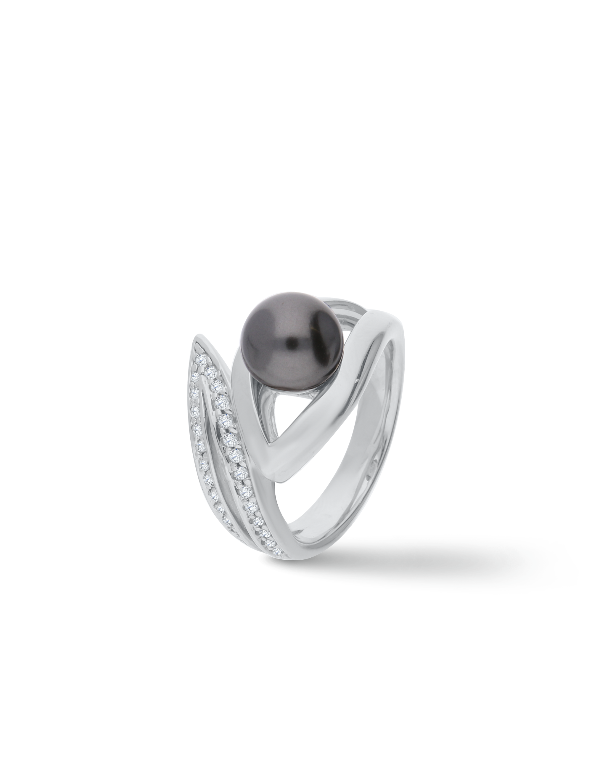 Ring, 925/- Silber mit Perle 8mm