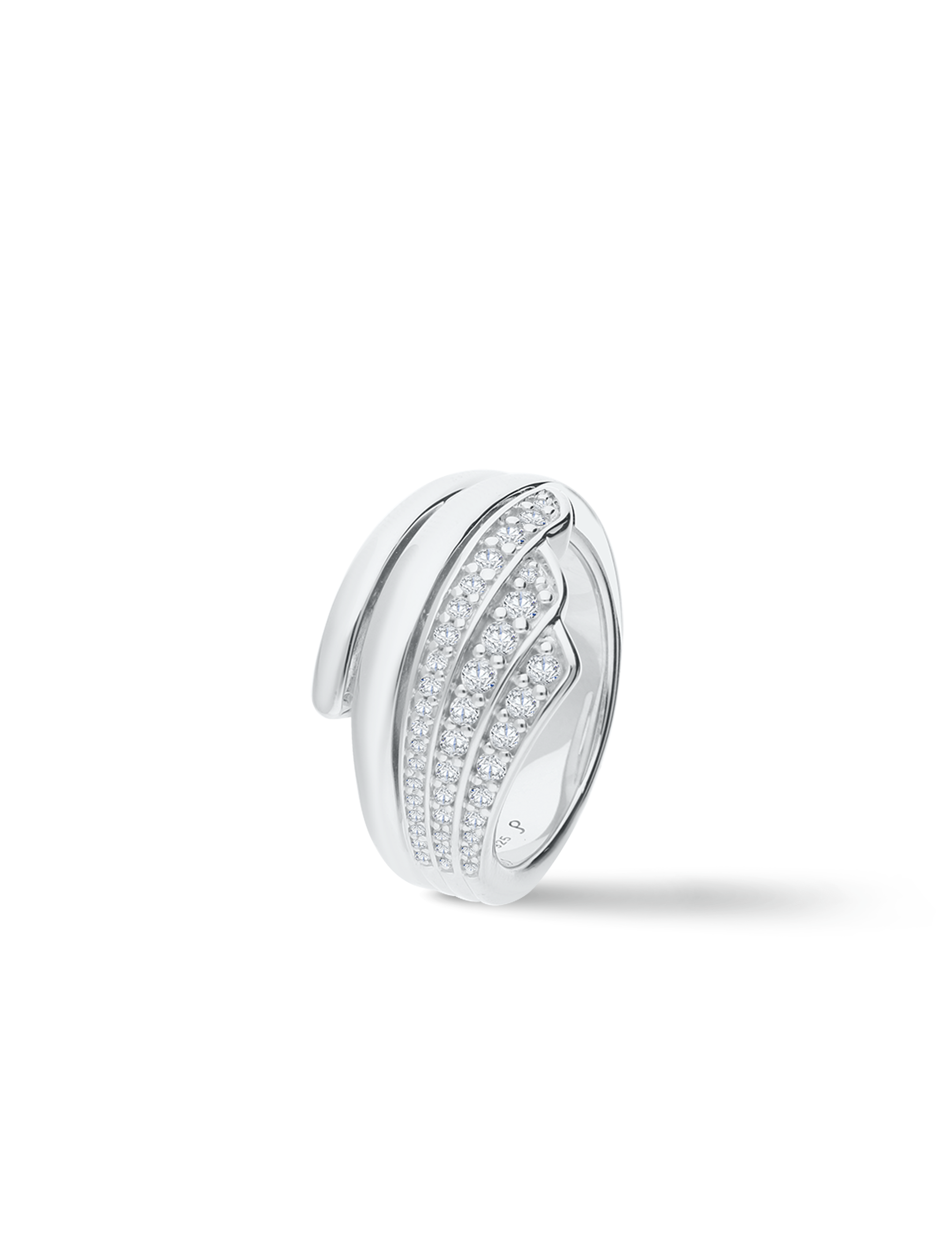 Ring, 925/- Silber mit Zirkonia
