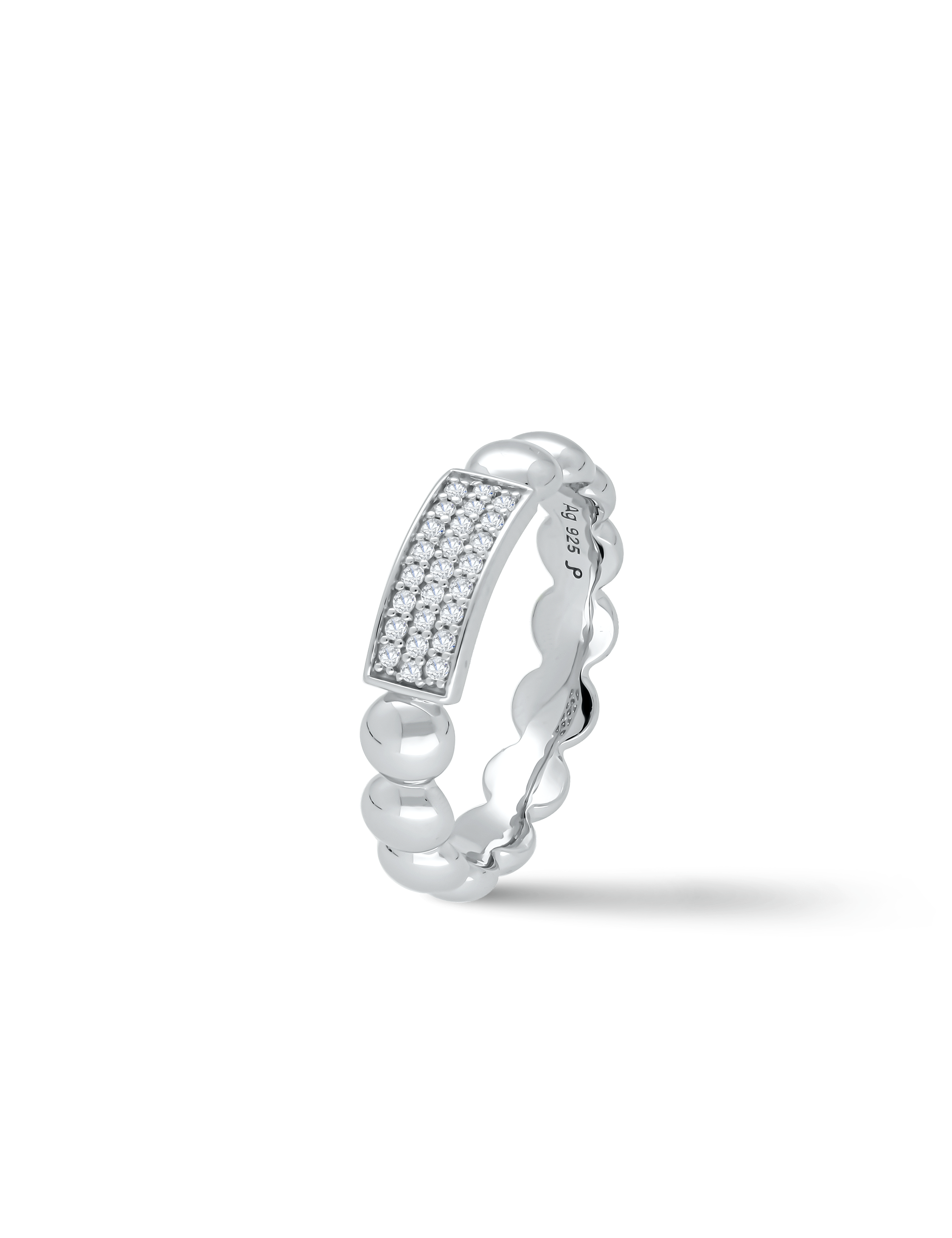 Ring, 925/- Silber mit Zirkonia