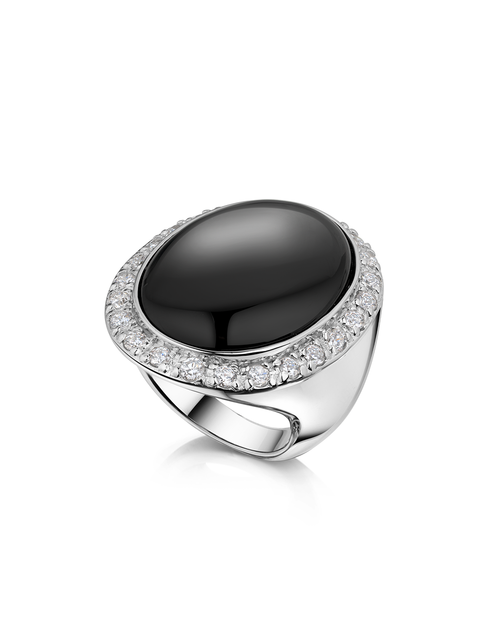 Ring 925 Silber rhodiniert mit Onyx 91128_2