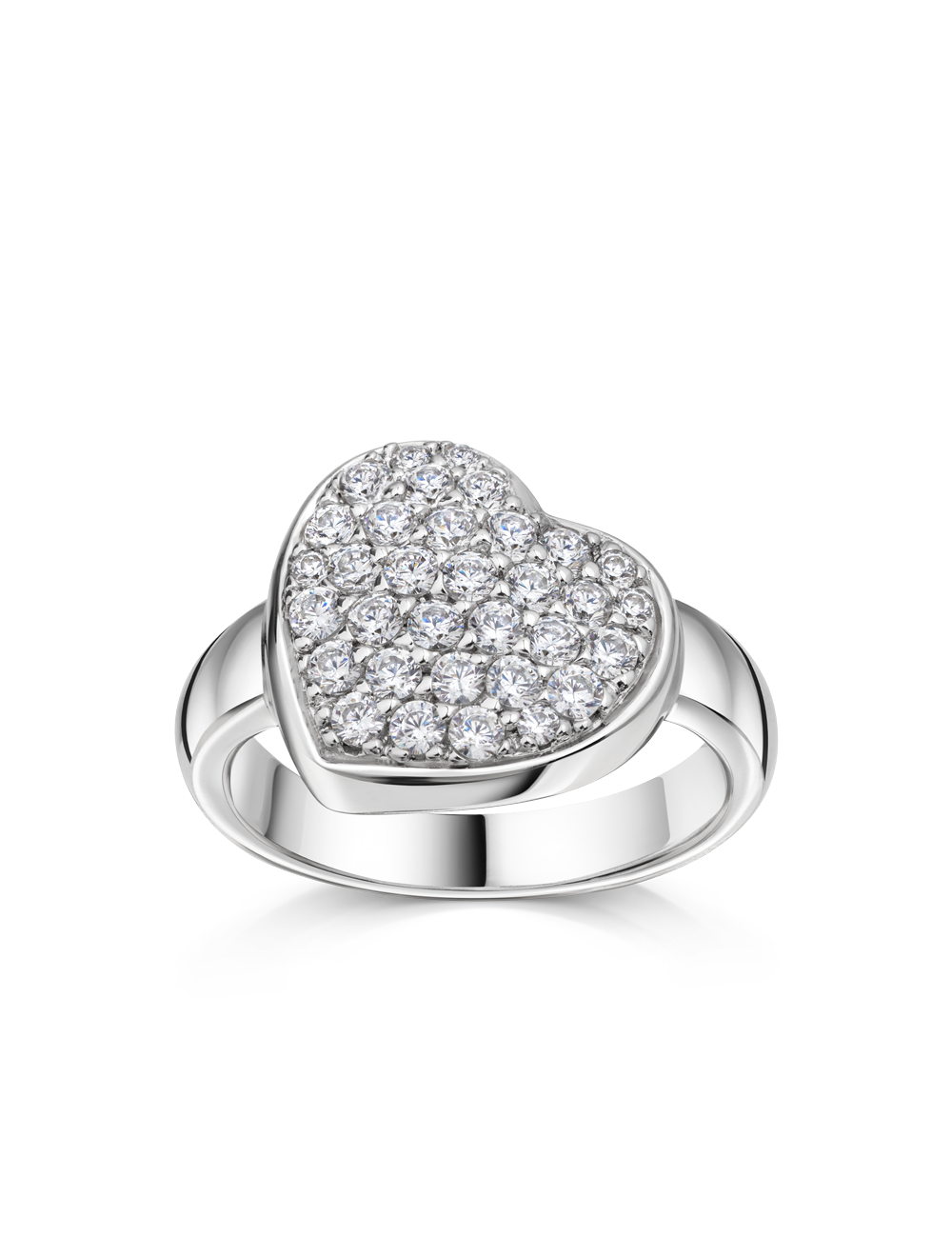 Ring Herz 925 Silber rhodiniert 17361_1