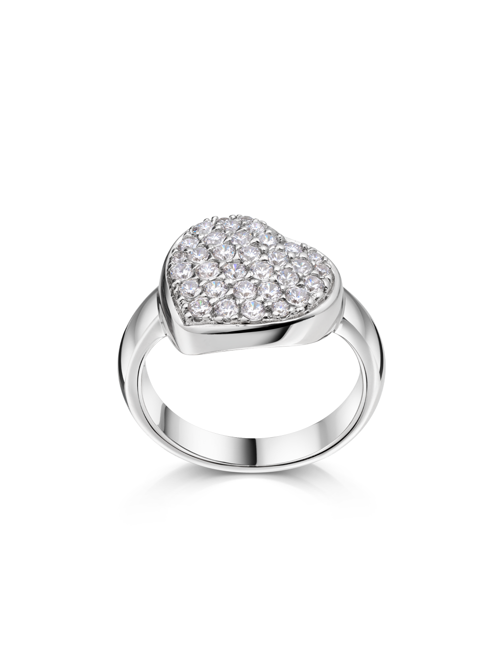 Ring "Herz" 925/- Silber rhodiniert