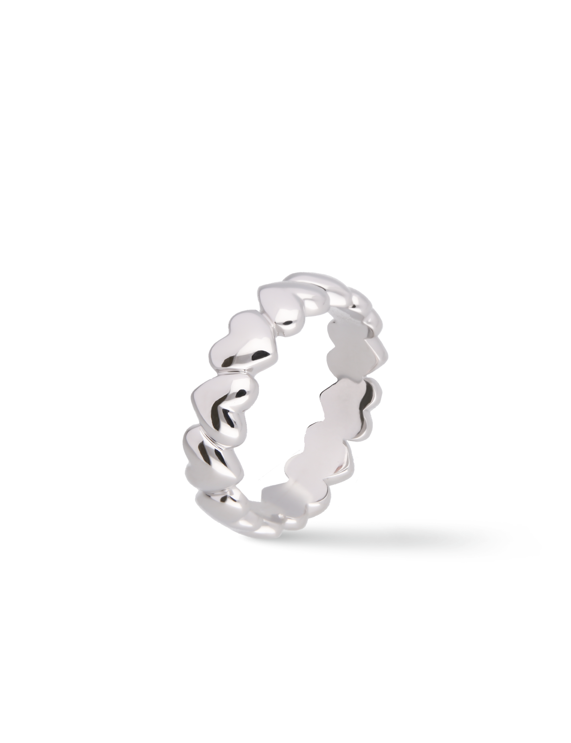 Ring Herz, 925/- Silber rhodiniert