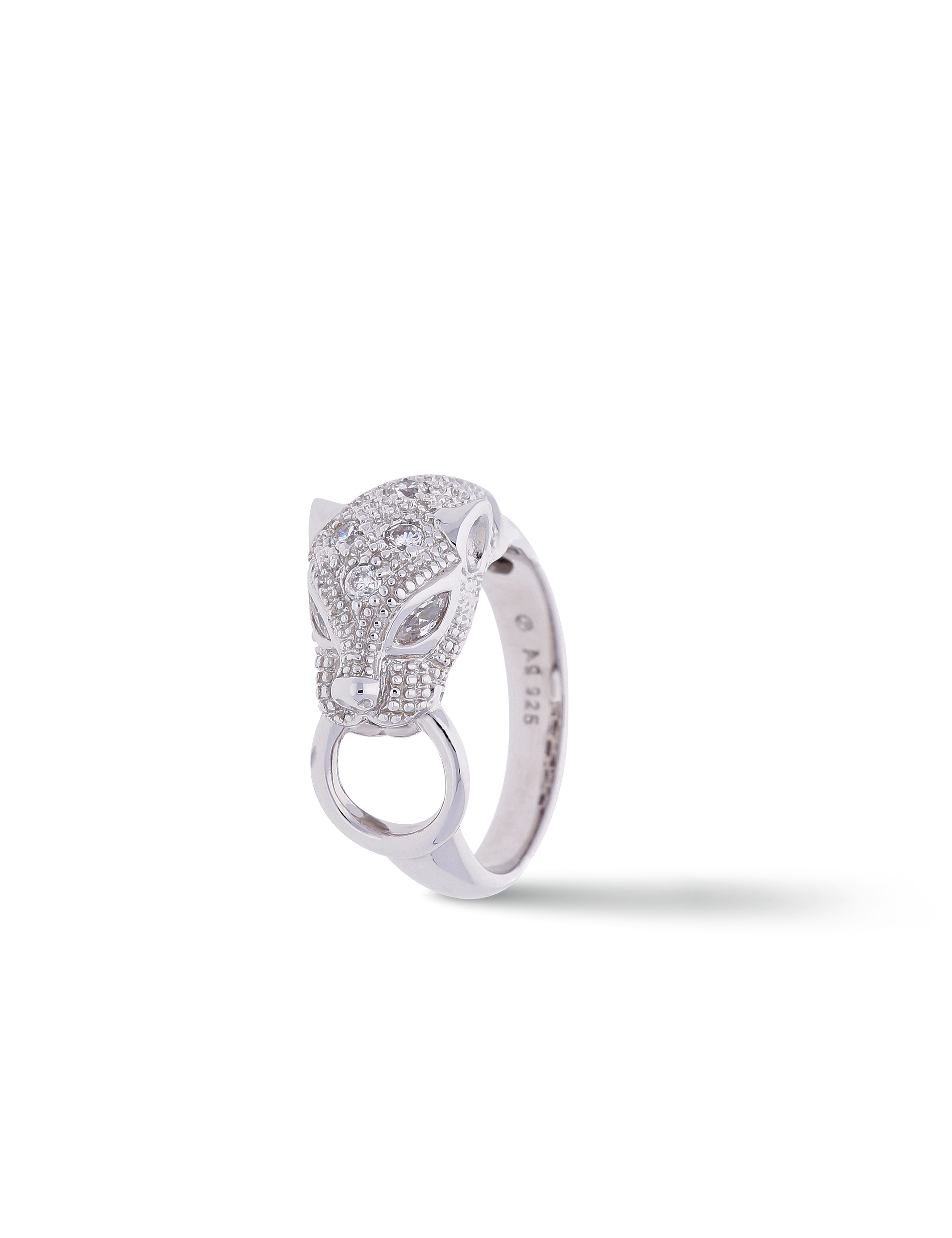 Ring Panther, 925/- Silber mit Zirkonia