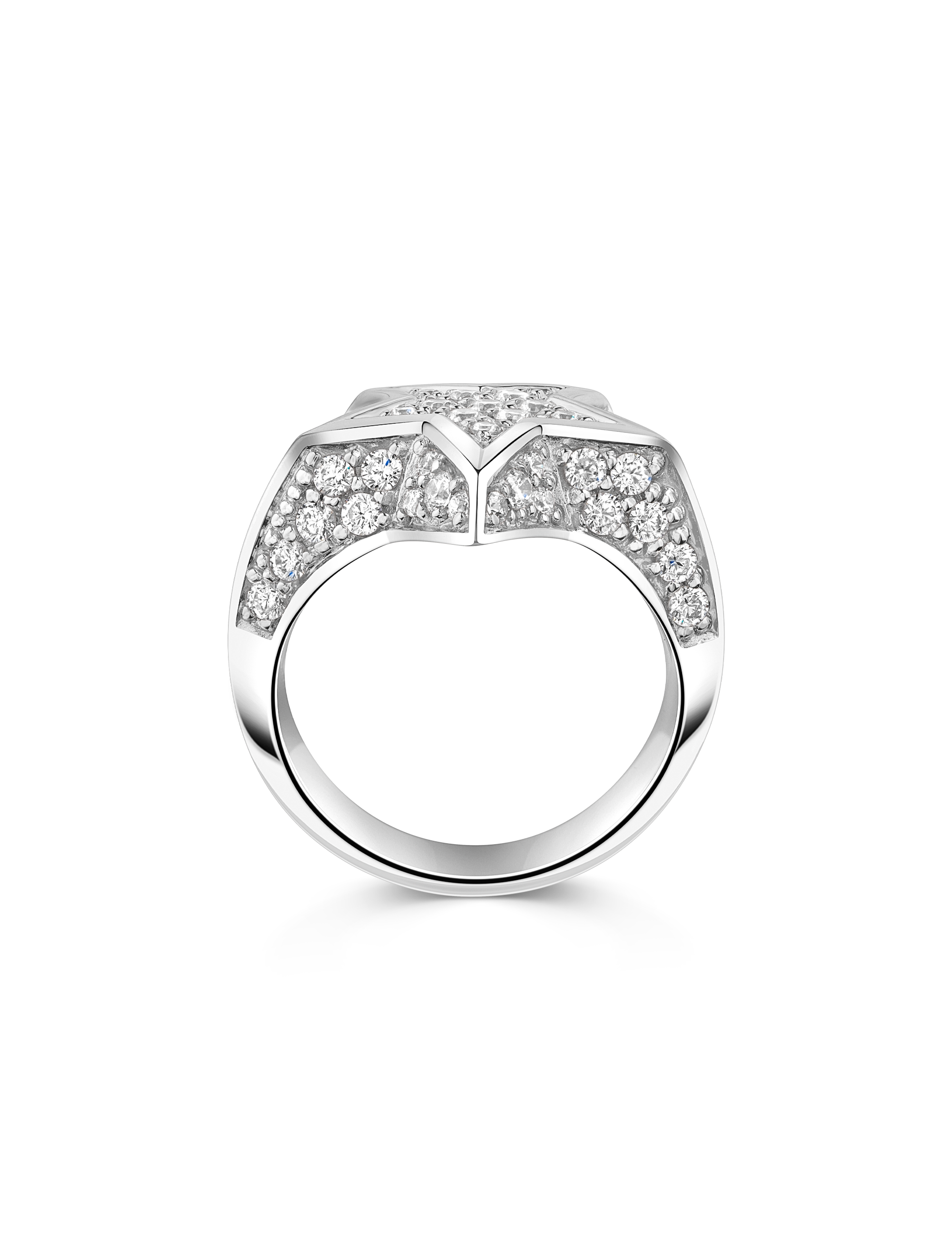 Ring Stern 925 Silber rhodiniert mit Zirkonia 17622_2