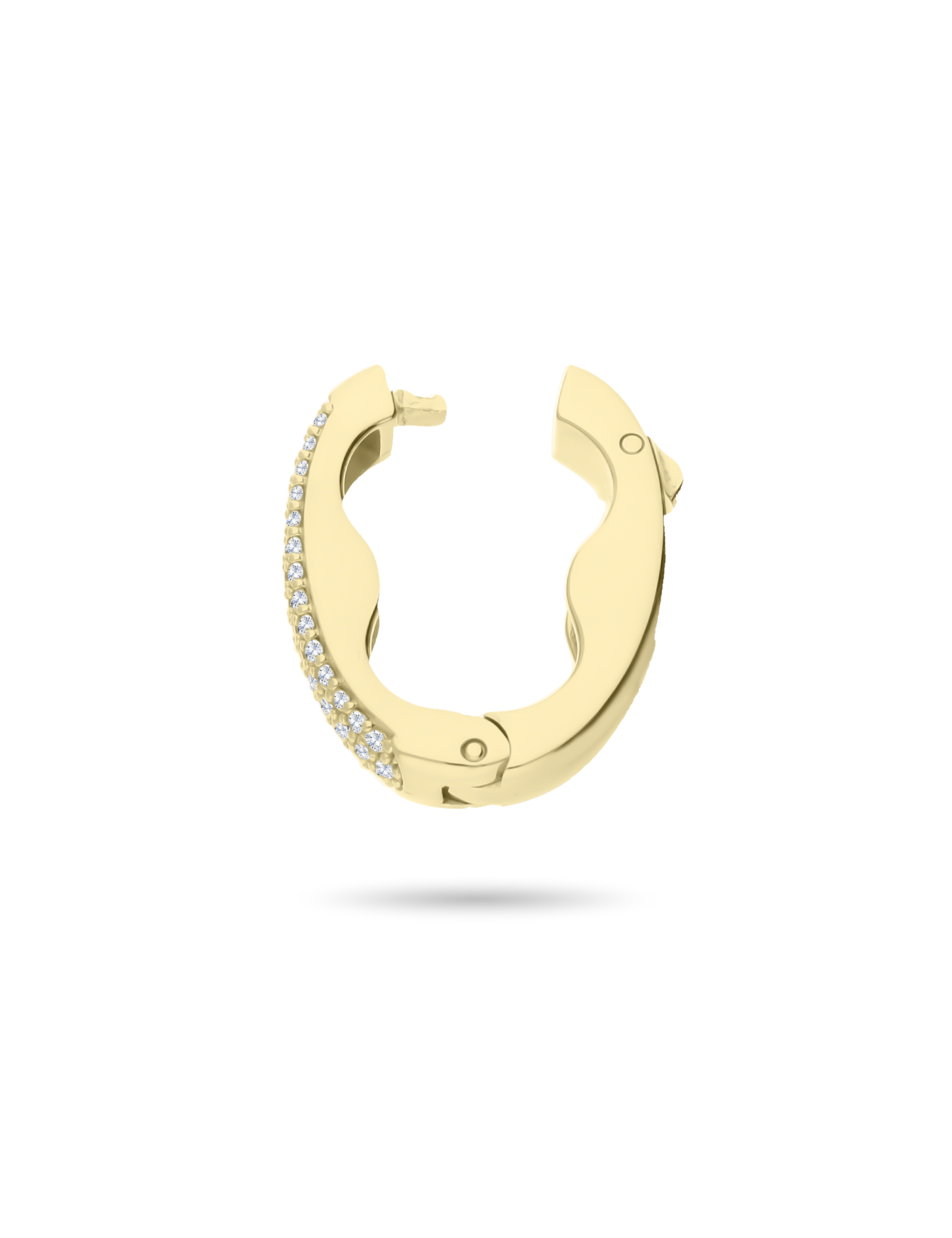 Varioclip Kettenverkuerzer Silber goldplattiert mit Zirkonia 26534_2