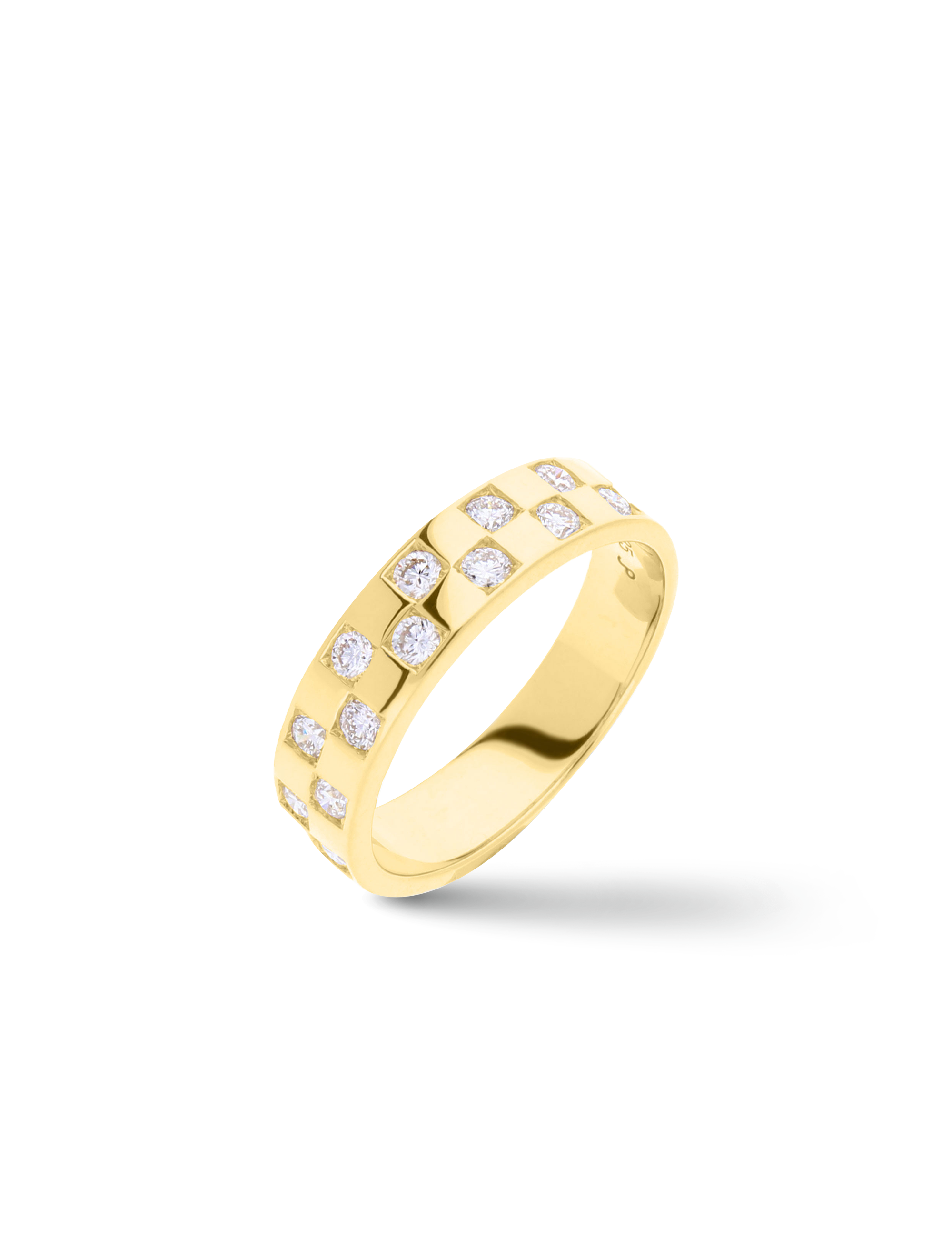 Premium Ring, 585/- Gelbgold mit Diamanten 0,56 Karat
